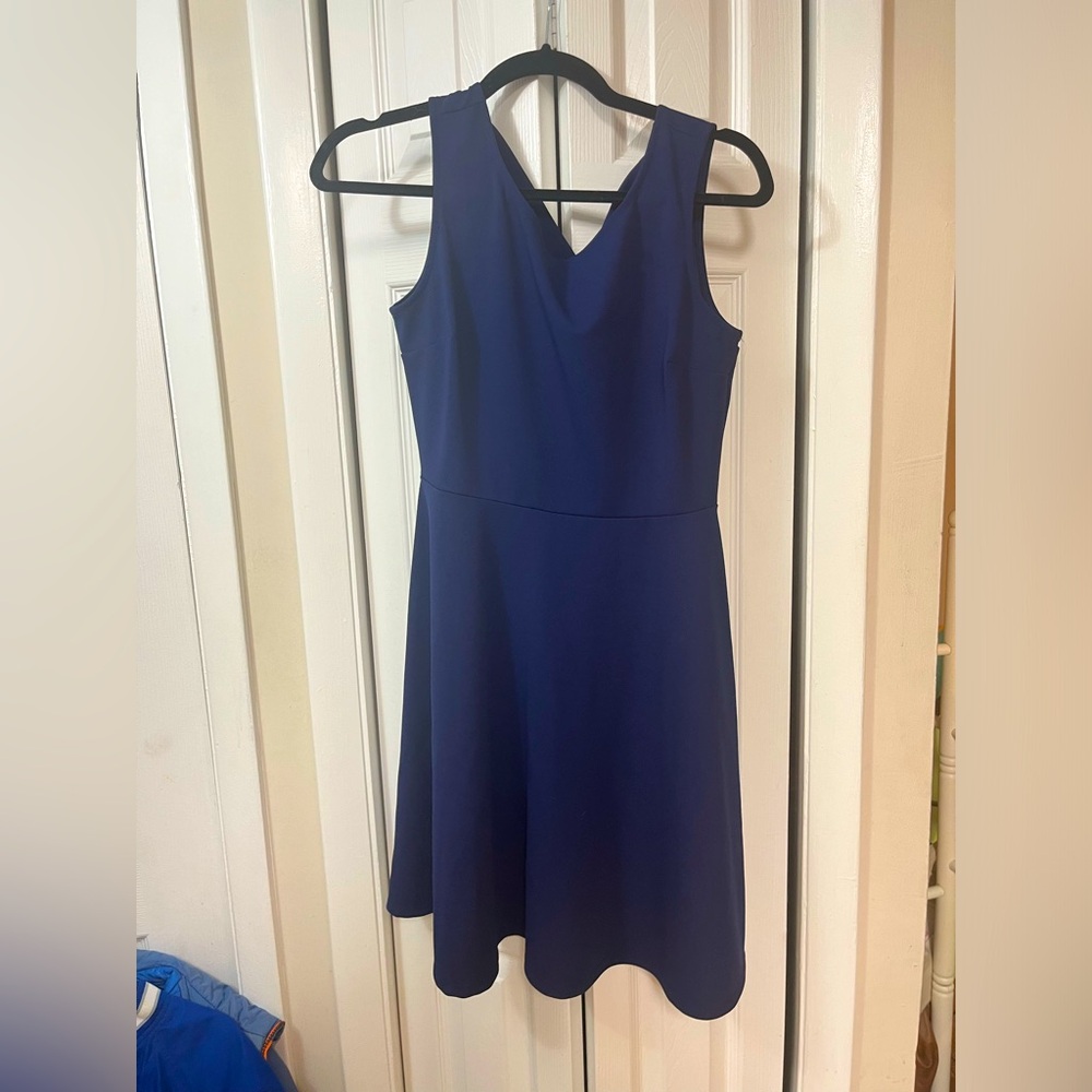 Navy Blue Tailored A-Line Navy Dress Business / Office /Business Casual / Brunch